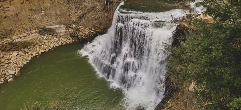 Burgess Falls located in Tennessee.