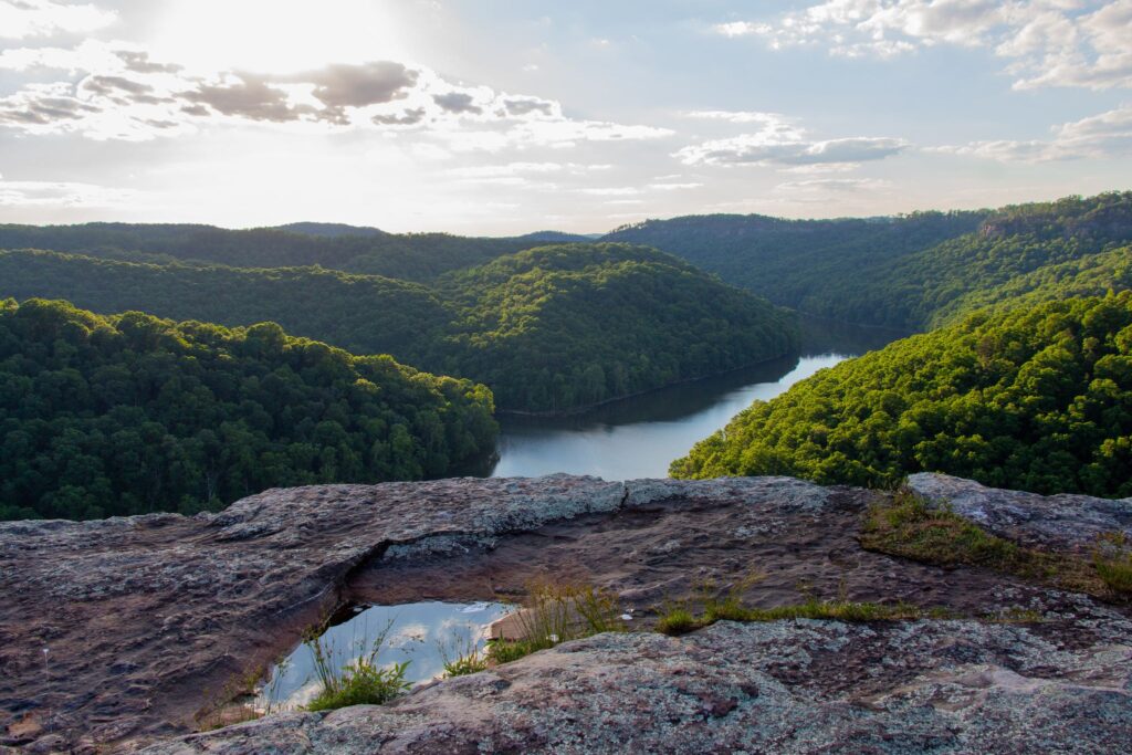 #2 of best hidden gems in Kentucky-  Beautiful View from atop Buzzard Rock. 