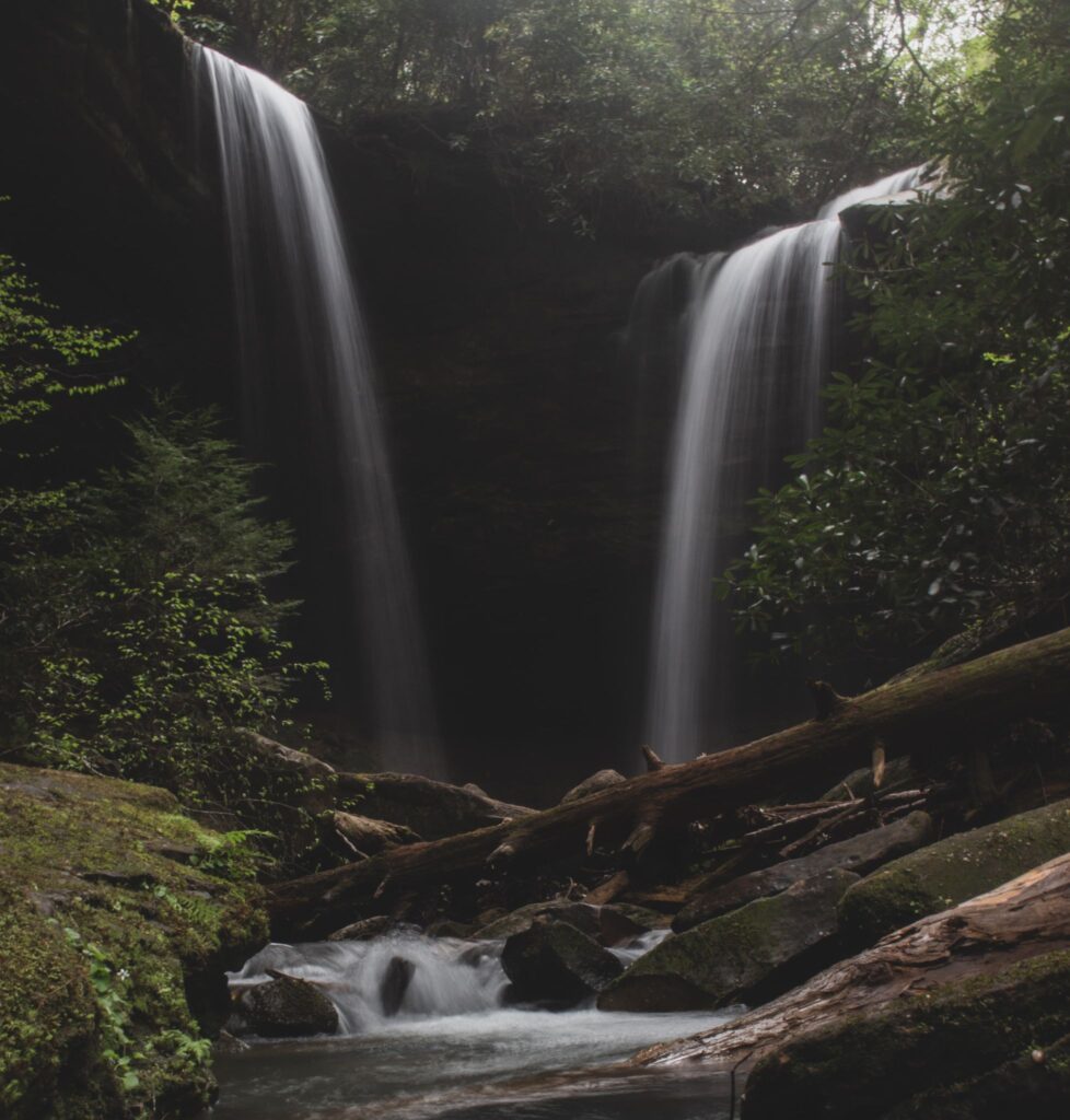 #3 of best hidden gems in Kentucky- Pine Island Double Falls located in London, KY